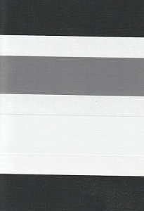 Открытые рулонные шторы день-ночь Салерно, серый 2002 купить в Орехово-Зуево с доставкой
